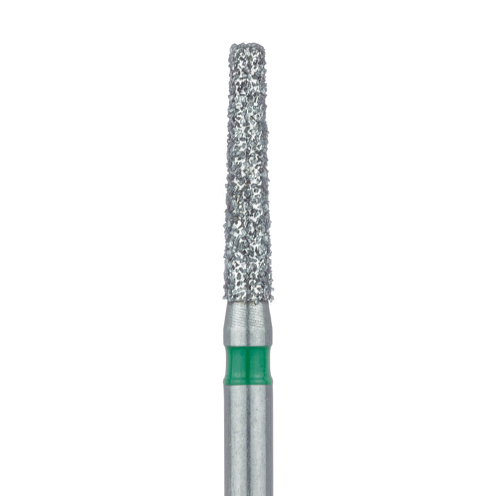 Long Tapered Flat End Diamond Bur, 1.6mm Ø, Coarse, FG - 847G-016-FG - Avtec Dental