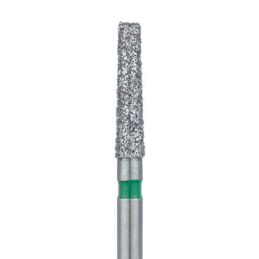 Long Tapered Flat End Diamond Bur, 1.8mm Ø, Coarse, FG - 847G-018-FG - Avtec Dental