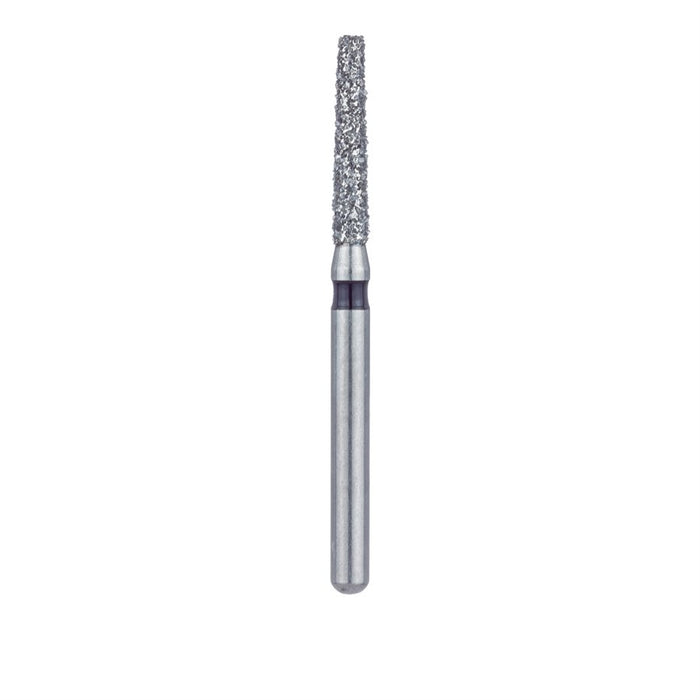 Single-Use Diamond Bur, Sterile, 25 Pack, 1.4mm Ø, Tapered, Flat End, 0.8mm Tip Ø, 8mm Working Length, Super Coarse, FG - 0914.8C - Avtec Dental