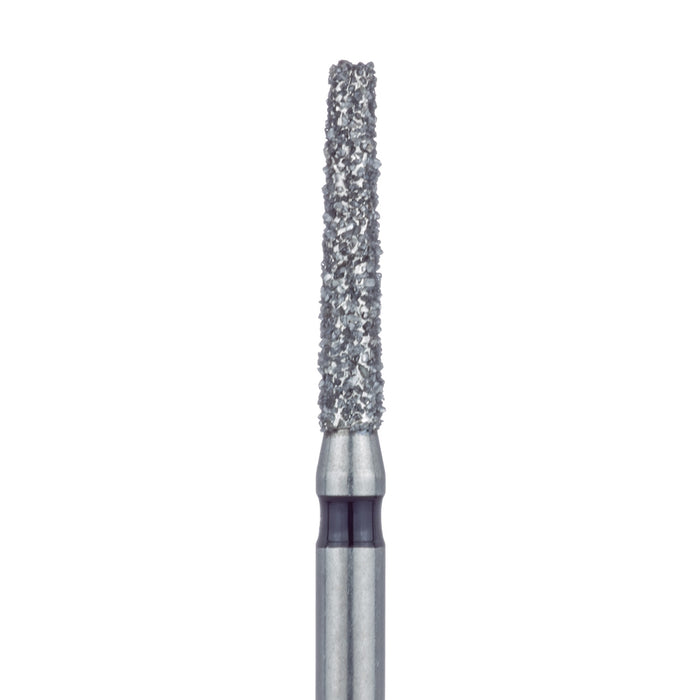 Long Tapered Flat End Diamond Bur, 1.6mm Ø, Super Coarse, SS - 847H-016-SS - Avtec Dental