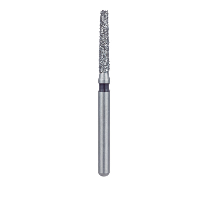 Single-Use Diamond Bur, Sterile, 25 Pack, 1.6mm Ø, Tapered, Flat End, 0.9mm Tip Ø, 8mm Working Length, Super Coarse, FG - 0916.8C - Avtec Dental