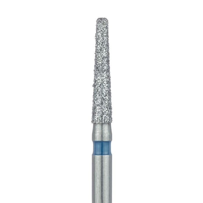 Long Tapered Round Edge Diamond Bur, 1.6mm Ø, Medium, 0.9mm Tip Ø, FG - 847R-016-FG - Avtec Dental