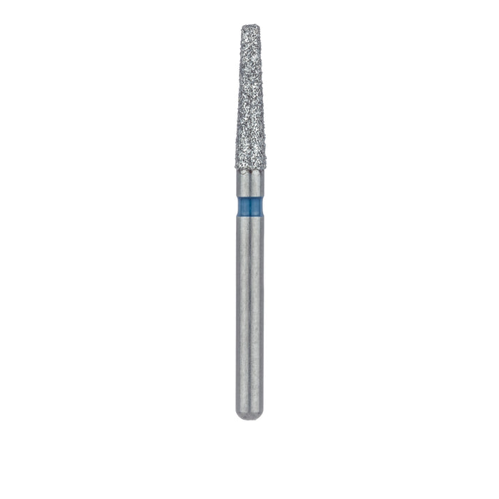 Long Tapered Round Edge Diamond Bur, 1.8mm Ø, Medium, 1.4mm Tip Ø, FG - 847R-018-FG - Avtec Dental