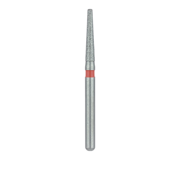 Long Tapered Round Edge Diamond Bur, 1.6mm Ø, Fine, 0.9mm Tip Ø, FG - 847RF-016-FG - Avtec Dental
