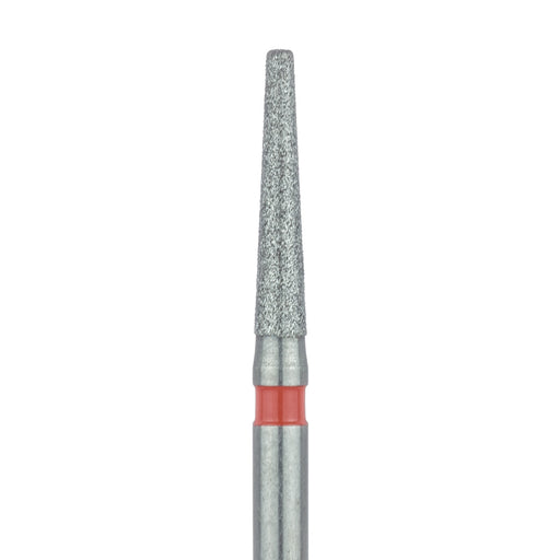 Long Tapered Round Edge Diamond Bur, 1.6mm Ø, Fine, 0.9mm Tip Ø, FG - 847RF-016-FG - Avtec Dental