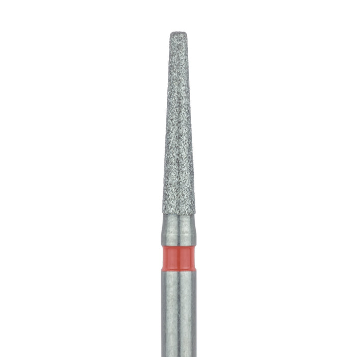 Long Tapered Round Edge Diamond Bur, 1.6mm Ø, Fine, 0.9mm Tip Ø, FG - 847RF-016-FG - Avtec Dental