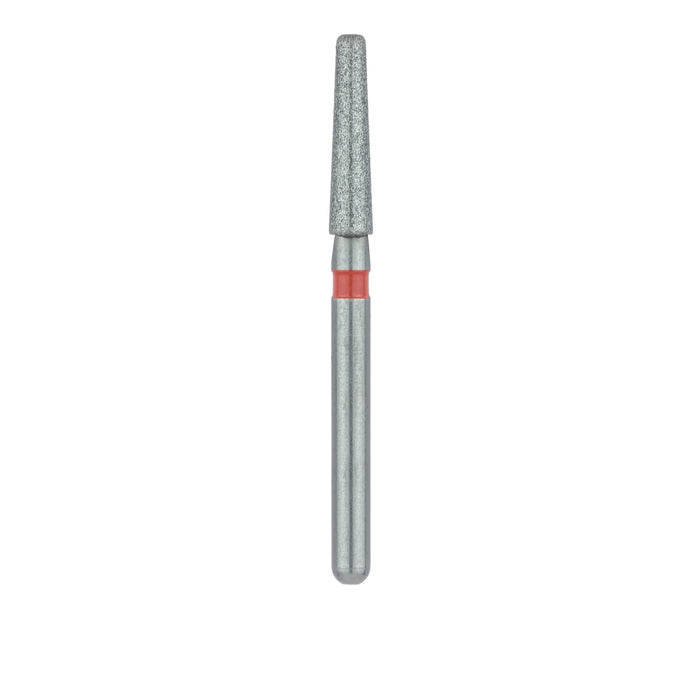 Long Tapered Round Edge Diamond Bur, 1.8mm Ø, Fine, 1.4mm Tip Ø, FG - 847RF-018-FG - Avtec Dental