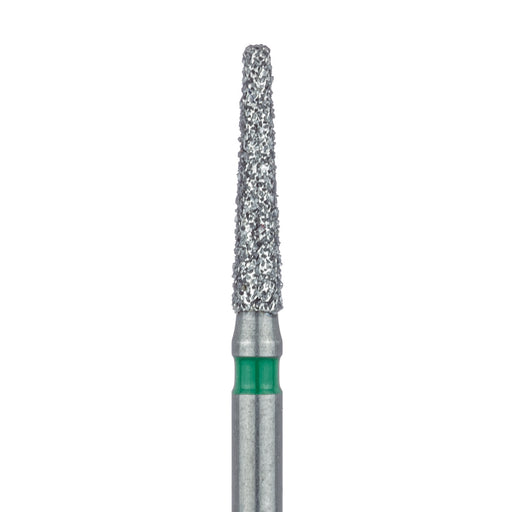 Long Tapered Round Edge Diamond Bur, 1.6mm Ø, Coarse, 0.9mm Tip Ø, FG - 847RG-016-FG - Avtec Dental