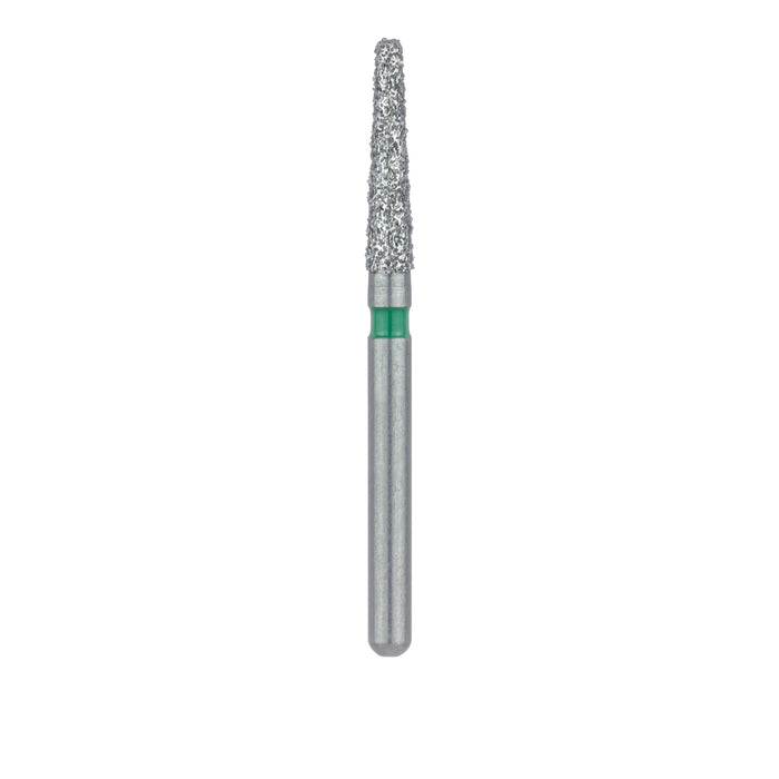 Long Tapered Round Edge Diamond Bur, 1.8mm Ø, Coarse, 1.4mm Tip Ø, FG - 847RG-018-FG - Avtec Dental