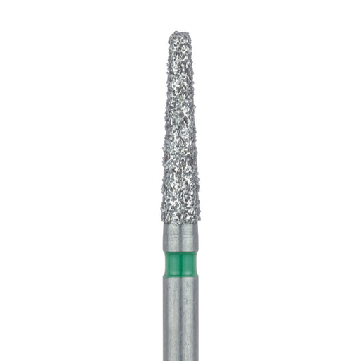 Long Tapered Round Edge Diamond Bur, 1.8mm Ø, Coarse, 1.4mm Tip Ø, FG - 847RG-018-FG - Avtec Dental