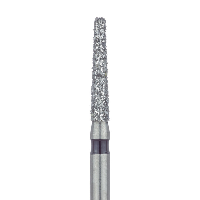 Long Tapered Round Edge Diamond Bur, 1.6mm Ø, Super Coarse, 0.9mm Tip Ø, FG - 847RH-016-FG - Avtec Dental
