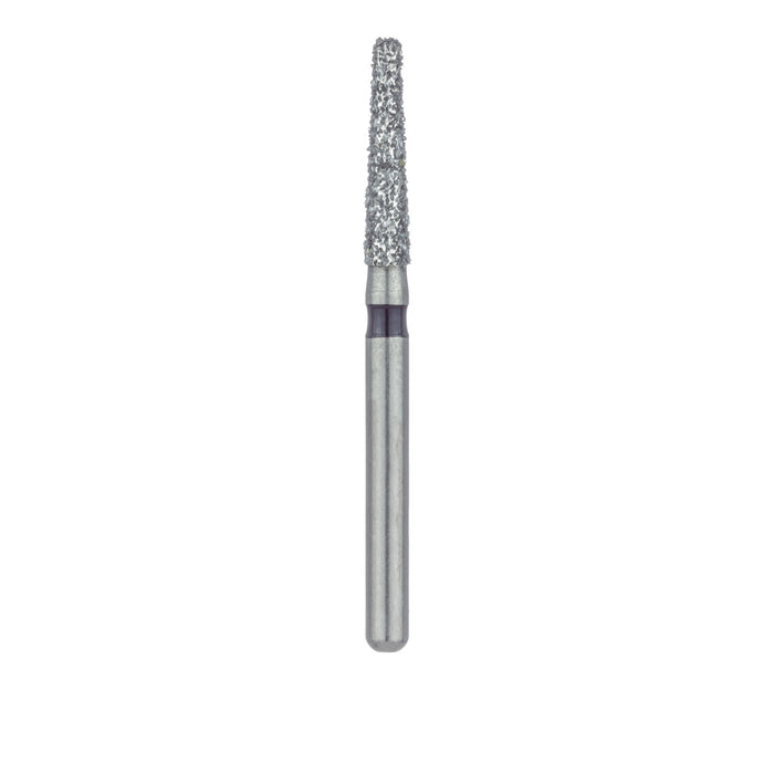 Single-Use Diamond Bur, Sterile, 25 Pack, 1.8mm Ø, Tapered, Round Edge, 8mm Working Length, Super Coarse, FG - 0818.8C - Avtec Dental