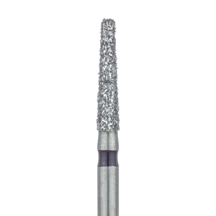 Long Tapered Round Edge Diamond Bur, 1.8mm Ø, Super Coarse, 1.4mm Tip Ø, FG - 847RH-018-FG - Avtec Dental