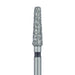 Long Tapered Round Edge Diamond Bur, 2.3mm Ø, Super Coarse, 1.6mm Tip Ø, FG - 847RH-023-FG - Avtec Dental