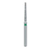 Single-Use Diamond Bur, Sterile, 25 Pack, 1.4mm Ø, Tapered, Flat End, 0.8mm Tip Ø, 10mm Working Length, Coarse, FG - 0914.9C - Avtec Dental
