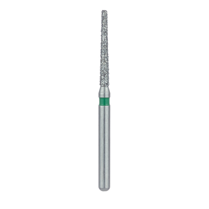 Extra Long Tapered Flat End Diamond Bur, 1.4mm Ø, Coarse, 0.8mm Tip Ø, FG - 848G-014-FG - Avtec Dental