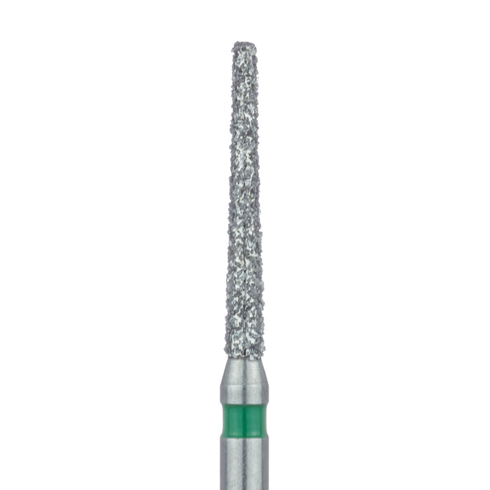 Extra Long Tapered Flat End Diamond Bur, 1.4mm Ø, Coarse, 0.8mm Tip Ø, FG - 848G-014-FG - Avtec Dental