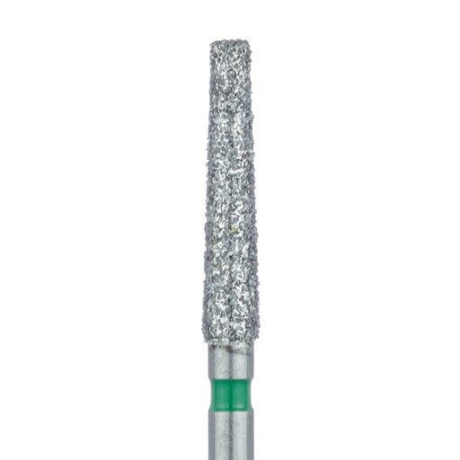 Extra Long Tapered Flat End Diamond Bur, 2.1mm Ø, Coarse, 1.4mm Tip Ø, FG - 848G-021-FG - Avtec Dental