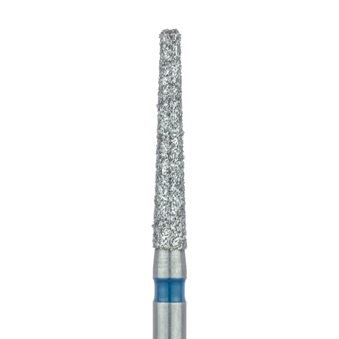 Extra Long Tapered Round Edge Diamond Bur,1.6mm Ø, Medium, 0.9mm Tip Ø, FG - 848R-016-FG - Avtec Dental
