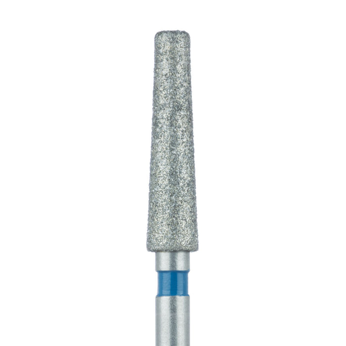 Zirconia Diamond Bur, 2 Degree Tapered Flat End, 2.4mm Ø, Medium, FG - 848Z4-024-FG - Avtec Dental
