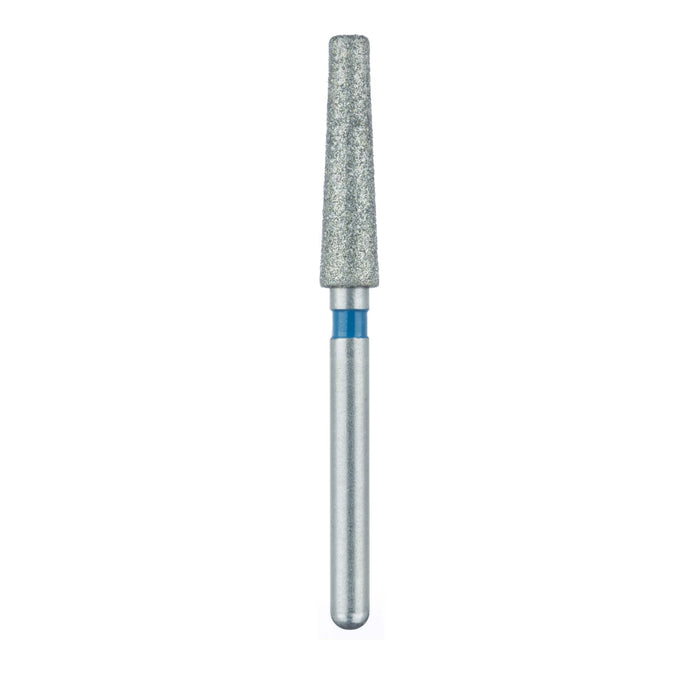 Zirconia Diamond Bur, 2 Degree Tapered Flat End, 2.4mm Ø, Medium, FG - 848Z4-024-FG - Avtec Dental