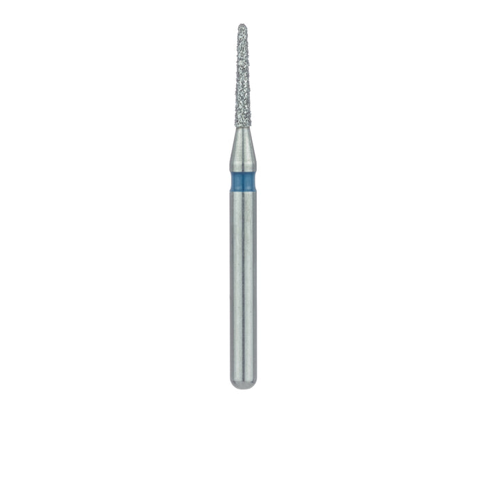 Round End Taper Chamfer Diamond Bur, 1mm Ø, Medium, FG - 849-010-FG - Avtec Dental