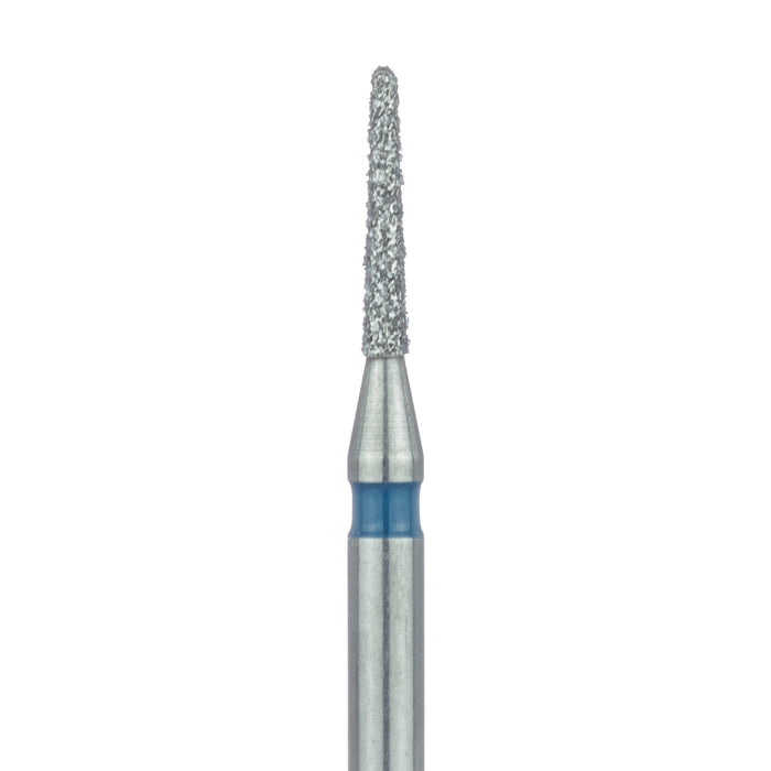 Round End Taper Chamfer Diamond Bur, 1mm Ø, Medium, FG - 849-010-FG - Avtec Dental