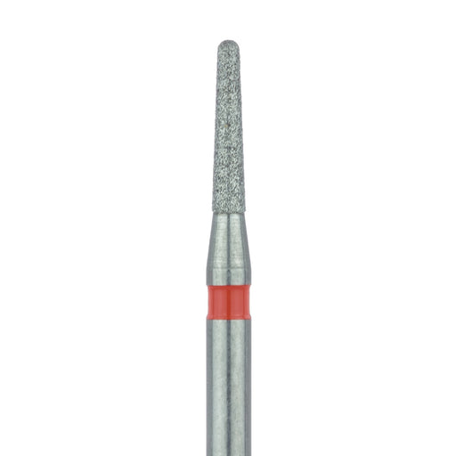 Round End Taper Chamfer Diamond Bur, 1.2mm Ø, Fine, FG - 849F-012-FG - Avtec Dental
