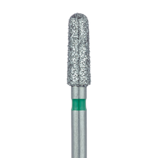 Round End Taper Chamfer Diamond Bur, 2.5mm Ø, Coarse, SS - 849G-025-SS - Avtec Dental