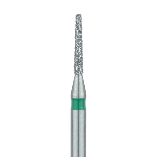 Round End Taper Chamfer Diamond Bur, 1mm Ø, Coarse, FG - 849G-010-FG - Avtec Dental