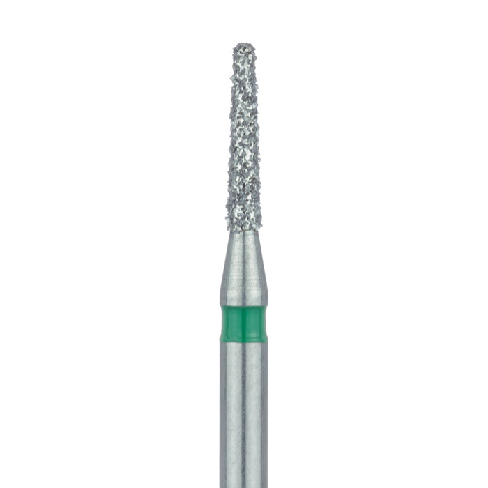 Round End Taper Chamfer Diamond Bur, 1.2mm Ø, Coarse, FG - 849G-012-FG - Avtec Dental