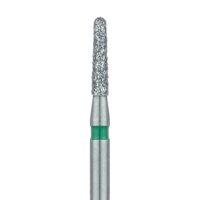 Round End Taper Chamfer Diamond Bur, 1.4mm Ø, Coarse, FG - 849G-014-FG - Avtec Dental