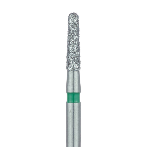 Round End Taper Chamfer Diamond Bur, 1.6mm Ø, Coarse, FG - 849G-016-FG - Avtec Dental