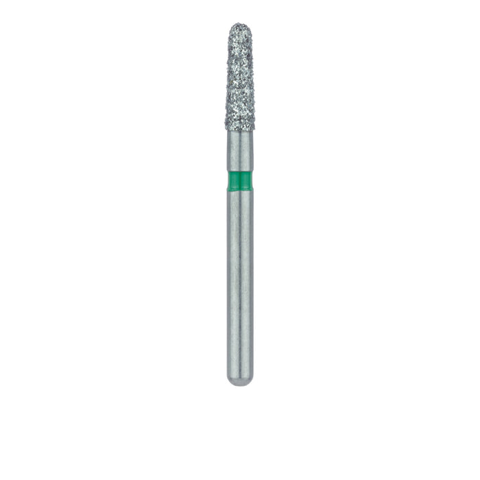 Round End Taper Chamfer Diamond Bur, 1.8mm Ø, Coarse, FG - 849G-018-FG - Avtec Dental