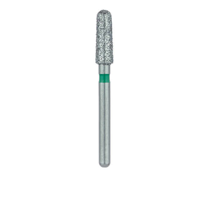 Round End Taper Chamfer Diamond Bur, 2.5mm Ø, Coarse, FG - 849G-025-FG - Avtec Dental