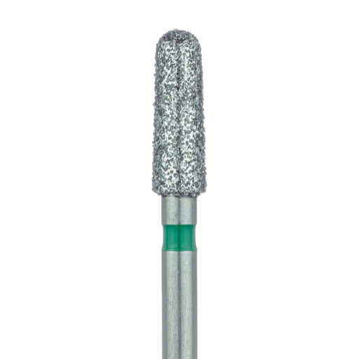 Round End Taper Chamfer Diamond Bur, 2.5mm Ø, Coarse, FG - 849G-025-FG - Avtec Dental