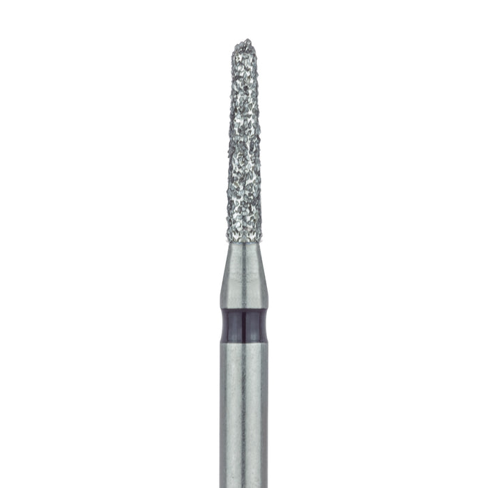 Round End Taper Chamfer Diamond Bur, 1.2mm Ø, Super Coarse, FG - 849H-012-FG - Avtec Dental
