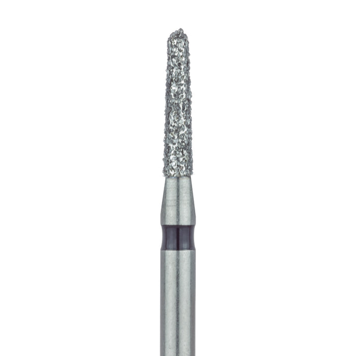 Round End Taper Chamfer Diamond Bur, 1.4mm Ø, Super Coarse, FG - 849H-014-FG - Avtec Dental