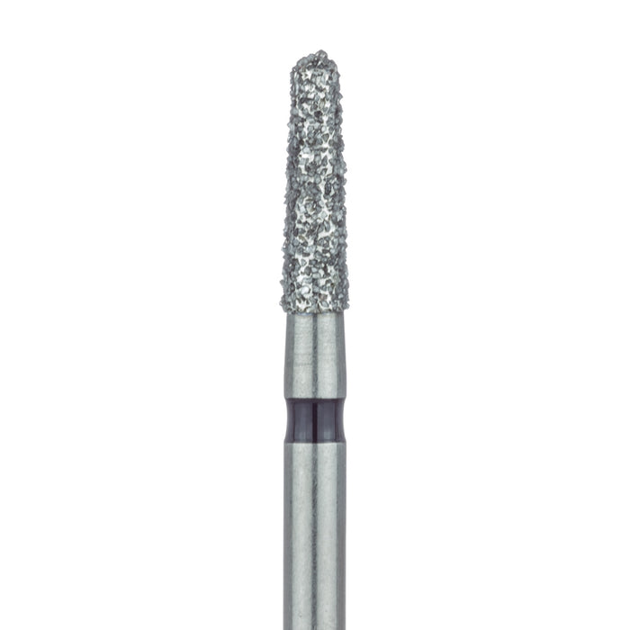 Round End Taper Chamfer Diamond Bur, 1.8mm Ø, Super Coarse, FG - 849H-018-FG - Avtec Dental