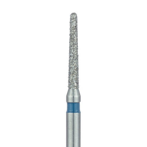 Round End Taper Chamfer Diamond Bur, 1.2mm Ø, Medium, FG - 850-012-FG - Avtec Dental
