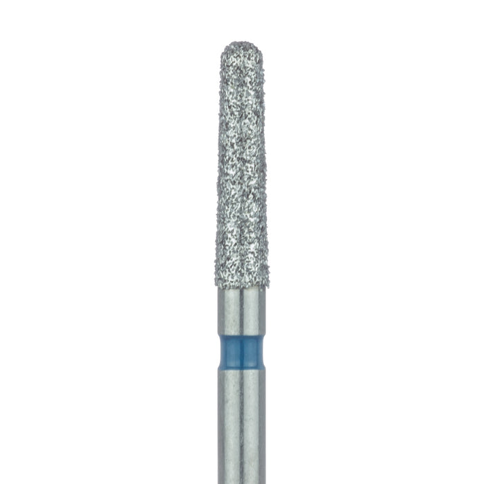Round End Taper Chamfer Diamond Bur, 1.8mm Ø, Medium, FG - 850-018-FG - Avtec Dental