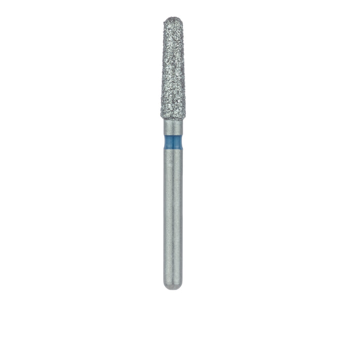 Round End Taper Chamfer Diamond Bur, 2.1mm Ø, Medium, FG - 850-021-FG - Avtec Dental