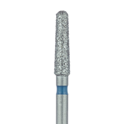 Round End Taper Chamfer Diamond Bur, 2.1mm Ø, Medium, FG - 850-021-FG - Avtec Dental