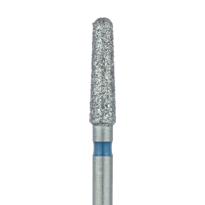 Round End Taper Chamfer Diamond Bur, 2.1mm Ø, Medium, FG - 850-021-FG - Avtec Dental