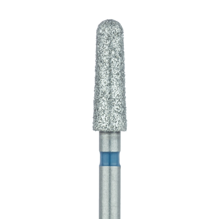 Round End Taper Chamfer Diamond Bur, 2.5mm Ø, KS6, Medium, FG - 850-025-FG - Avtec Dental