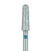 Round End Taper Chamfer Diamond Bur, 2.5mm Ø, KS6, Medium, FG - 850-025-FG - Avtec Dental