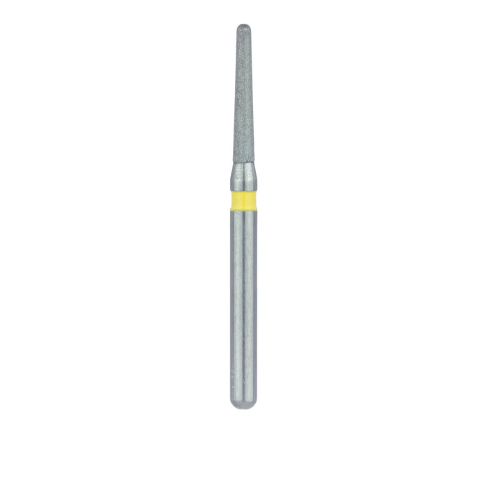 Round End Taper Chamfer Diamond Bur, 1.2mm Ø, Extra Fine, FG - 850C-012-FG - Avtec Dental