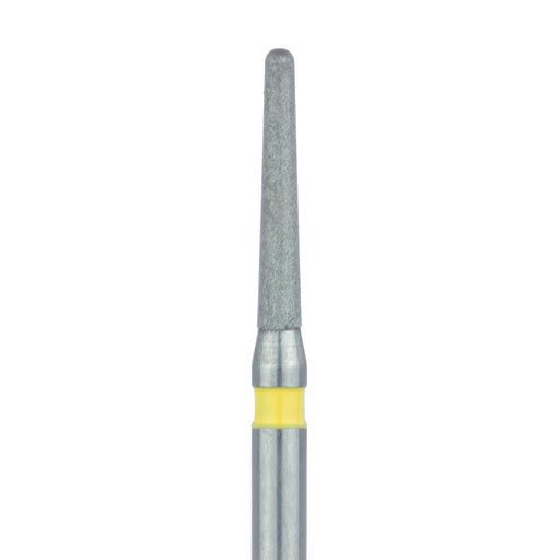 Round End Taper Chamfer Diamond Bur, 1.2mm Ø, Extra Fine, FG - 850C-012-FG - Avtec Dental