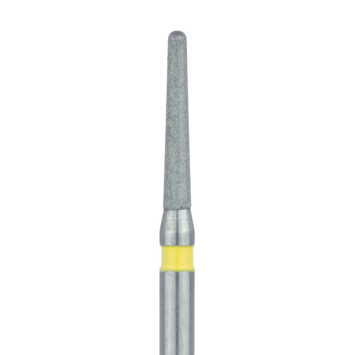 Round End Taper Chamfer Diamond Bur, 1.2mm Ø, Extra Fine, FG - 850C-012-FG - Avtec Dental