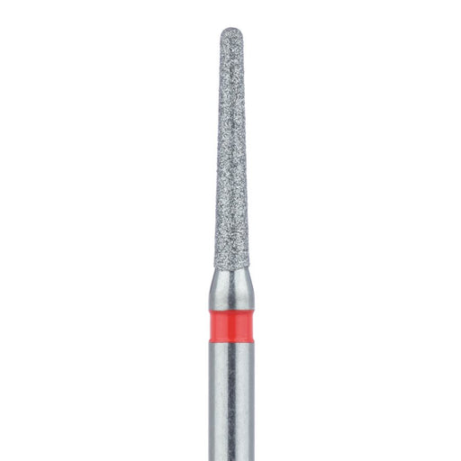 Round End Taper Chamfer Diamond Bur, 1.2mm Ø, Fine, FG - 850F-012-FG - Avtec Dental